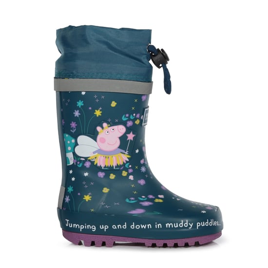 Regatta Childrens/Kids Fantasy Peppa Pig Splash Wellington Boots (Gulfstream) - Image 4
