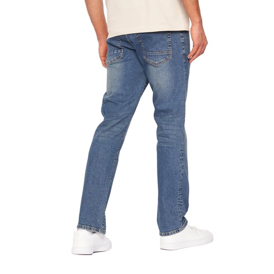 Crosshatch Mens Princed Denim Jeans (Stone Wash) - Image 2