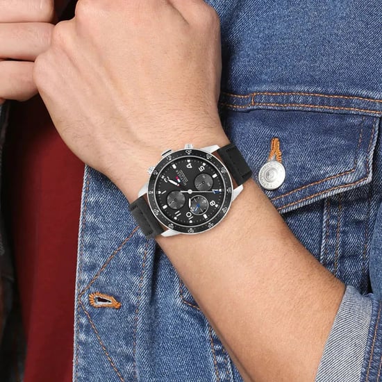 Tommy Hilfiger Jimmy Men's Black Watch 1791947 - Image 3