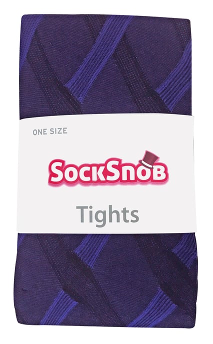 Sock Snob - Mallas de moda opacas de 80 deniers de colores para mujer - Cable - Image 2