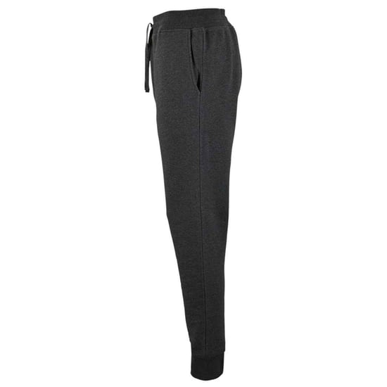SOLS Mens Jake Polycotton Slim Jogging Bottoms (Charcoal Melange) - Image 3