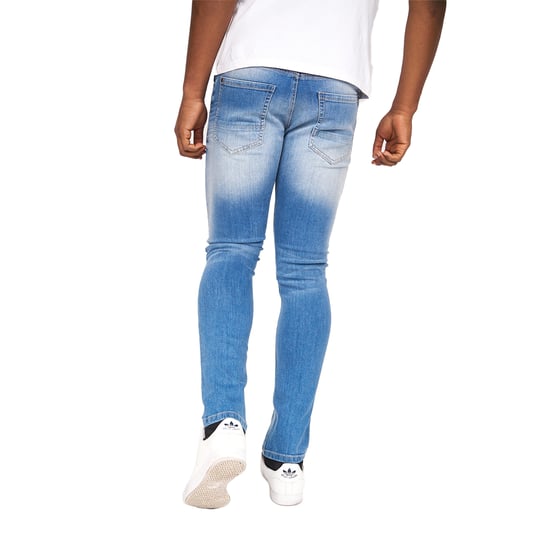 Crosshatch Mens Barbeck Slim Jeans (Light Wash) - Image 2