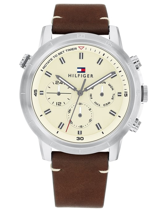Tommy Hilfiger Troy Men's Brown Watch 1792102 - Image 1