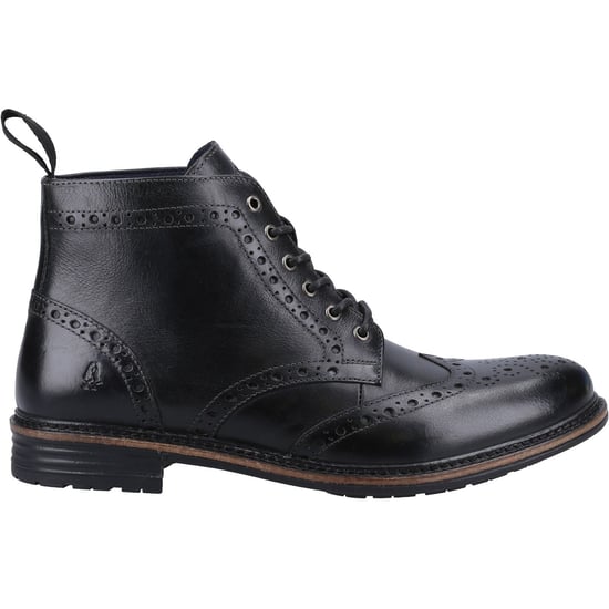 Hush Puppies Joshua Leather Men's Black Boots - Image 4