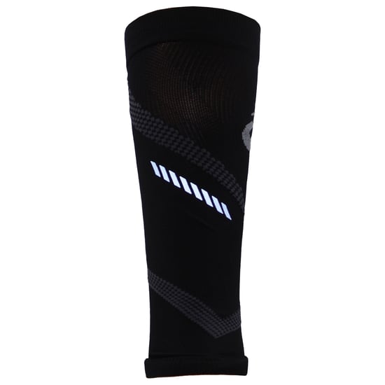 Asics Logo Mens Black Compression Black Calf Sleeves - Image 1