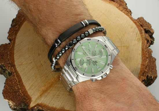Casio Edifice Men's Silver Watch EFV-640D-3AVUEF - Image 4