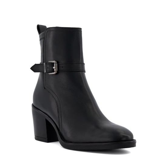 Dune Ladies Prance - Buckled Block-Heeled Ankle Boots - Image 1