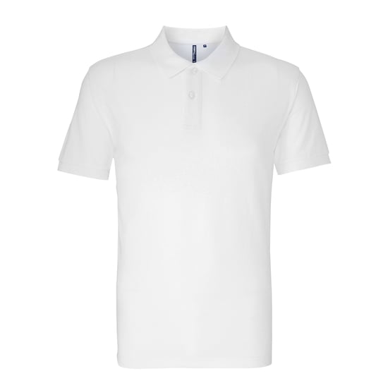 Asquith & Fox Mens Organic Classic Fit Polo Shirt (White) - Image 1