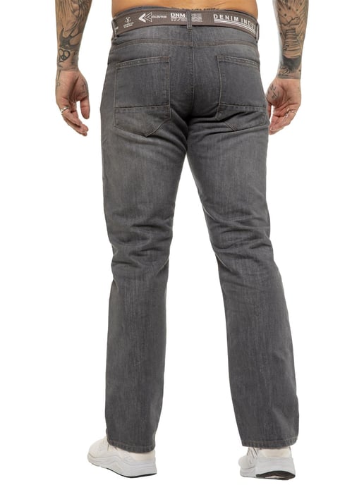 Enzo | Vaqueros de corte recto para hombre -Gris - Image 2