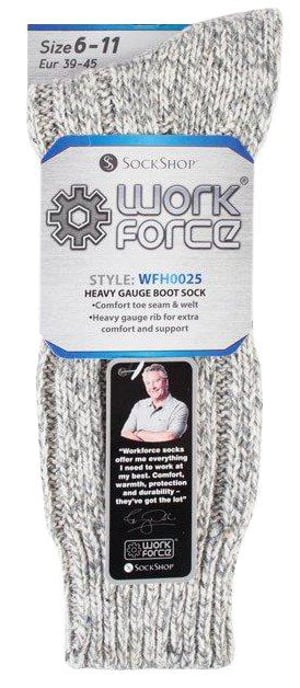 Workforce - Calcetines de lana para hombre - WFH0025GRY - Image 2