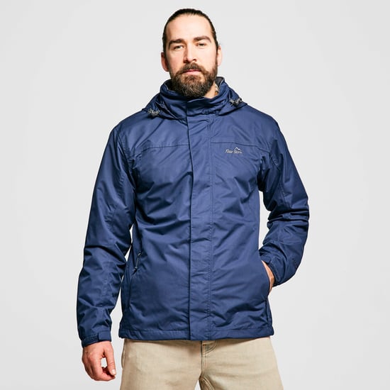 Peter Storm Men's Downpour 2-Layer Waterproof Jacket with Rollaway Hood, Hiking Raincoat