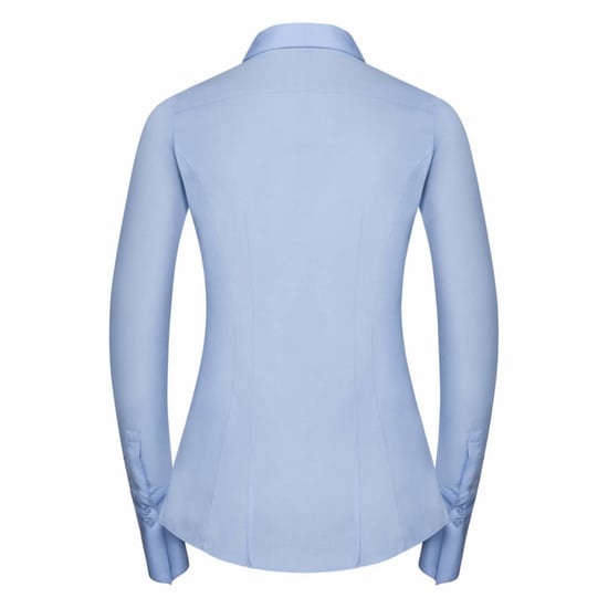 Russell Ladies/Womens Stretch Moisture Management Work Shirt (Bright Sky) - Image 2