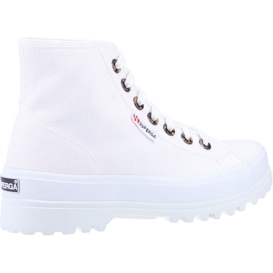 Superga 2341 Alpina Resin Eyelets 100% Cotton Women's White Boots - Image 2