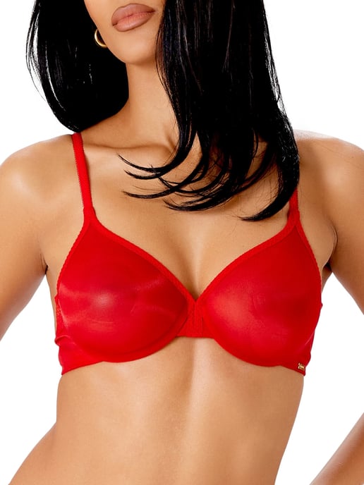 Glossies Sheer Plunge Bra - Image 1