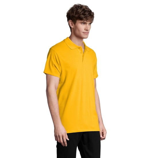 SOLS Mens Spring II Polo Shirt (Gold) - Image 3
