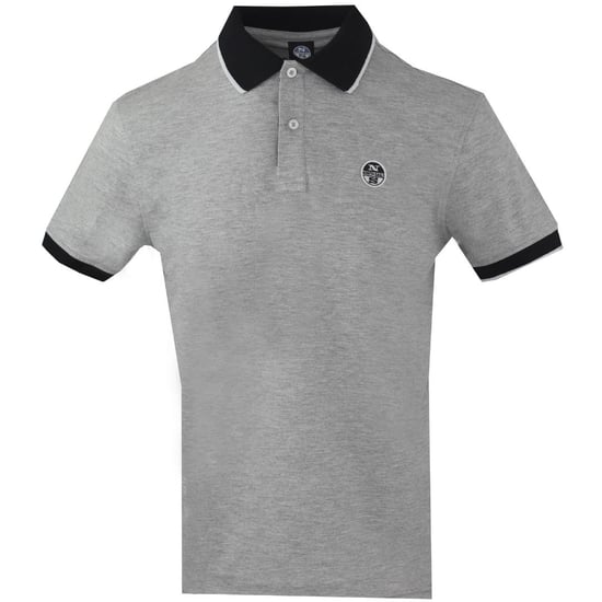 North Sails Contrast Collar Grey Polo