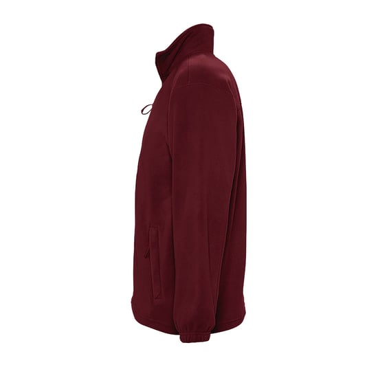 SOLS Mens North Full Zip Outdoor Fleece Jacket (Burgundy) - Image 3
