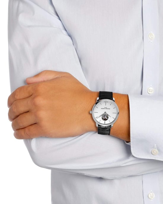 Frédérique Constant Slimline Heart Beat Men's Black Watch FC-312S4S6 - Image 5