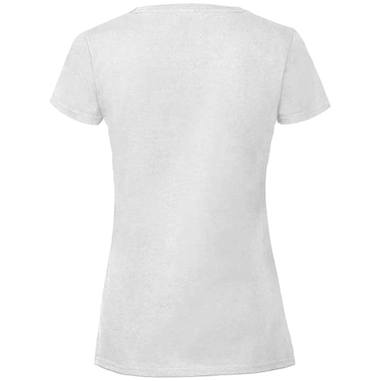 Fruit Of The Loom Womens/Ladies Fit Ringspun Premium Tshirt (White) - Image 2