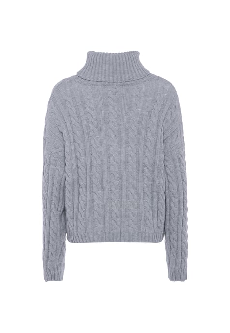 Mymo sweater women light grey melange - Image 2