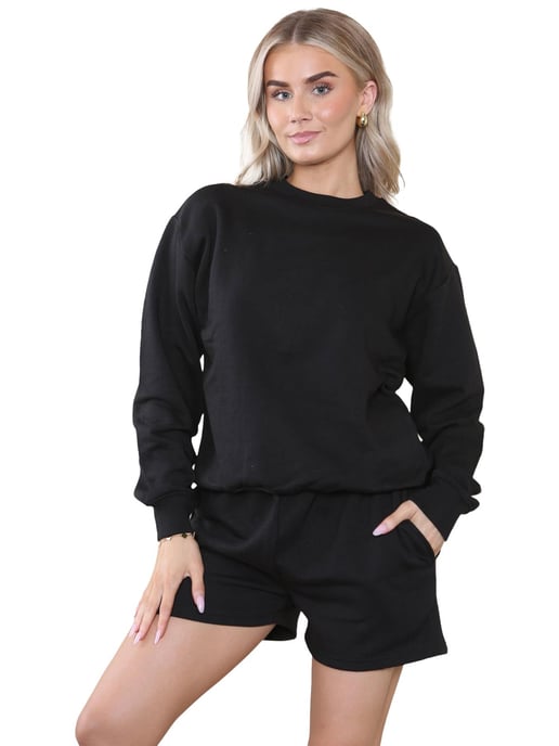 Kruze | Conjunto de chándal de sudadera y pantalón corto para mujer - Image 1