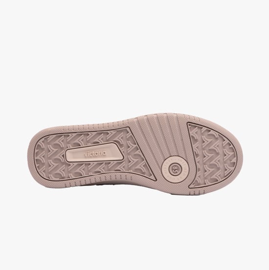 C80 - CASUAL PATCH COLORS Womens Trainers Taupe