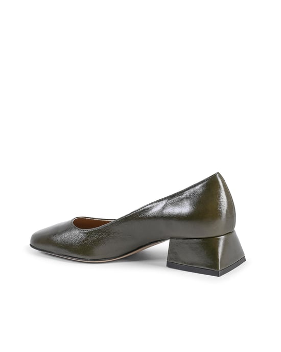 19V69 Italia Zapatillas de Tacón para Mujeres Sofia Naplack Verde Botella - Image 3
