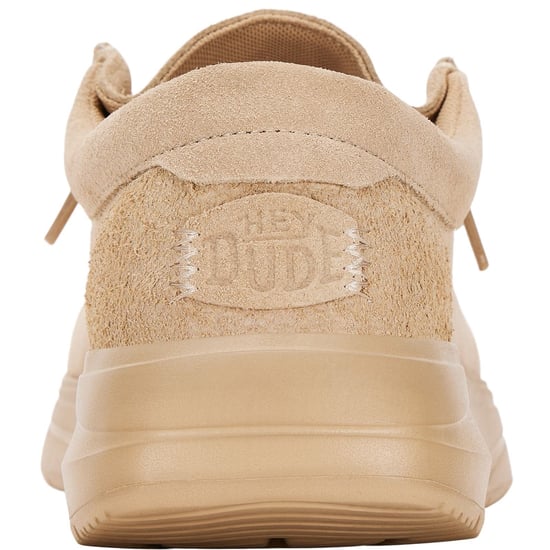 HEYDUDE Wally X Suede Men's Tan Boat Shoes - Image 2