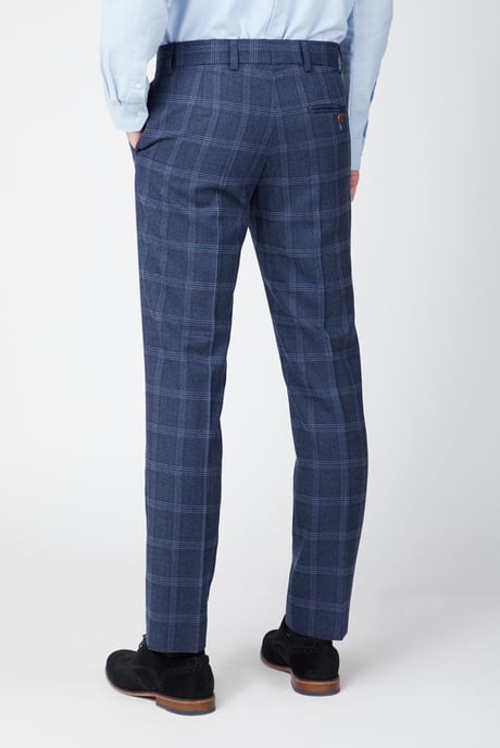 Overcheck Suit Trousers - Image 2