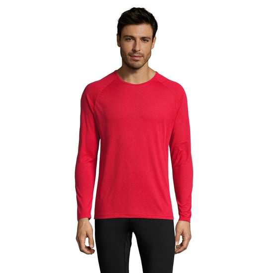 SOLS Mens Long-Sleeved Sports T-Shirt (Red) - Image 1