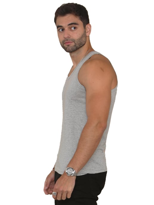 Pack de 3 chalecos Enzo para hombre - Gris - Image 4
