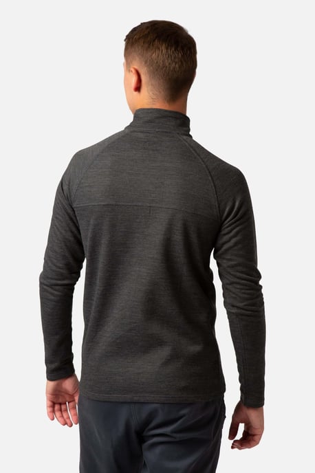 Bodyfit Pro Zip Neck Baselayer Black