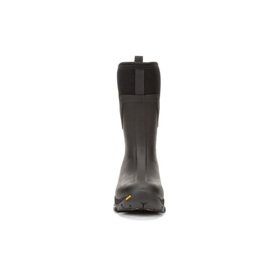Muck Boots Arctic Ice Mid AGAT Rubber Black/Hot Pink Wellington Boots - Image 3