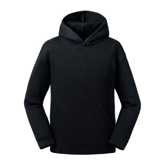 Russell Childrens/Kids Authentic Hooded Sweatshirt (Black) - Image 1