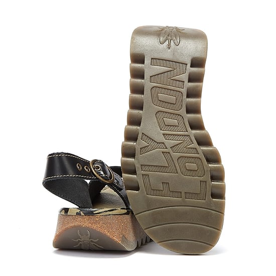 Fly London Tram723fly Womens Black Sandals - Image 4