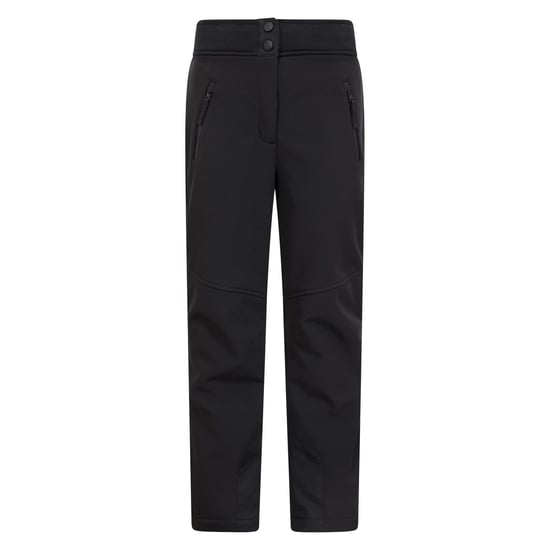 Mountain Warehouse Childrens/Kids Swiss Softshell Ski Trousers (Black) - Image 1