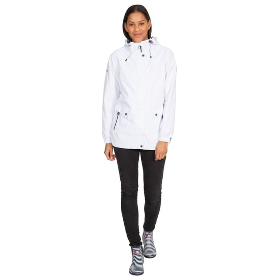 Trespass Womens/Ladies Flourish Waterproof Jacket (White) - Image 6