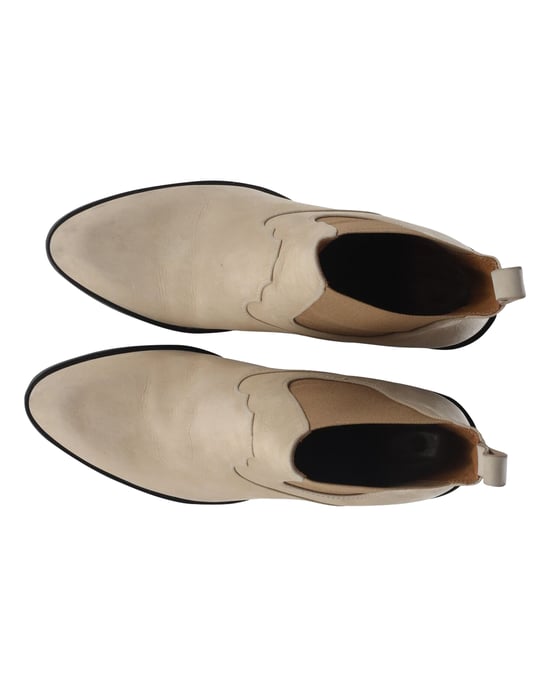 Chloé Ankle Boots in Beige Suede - Image 2