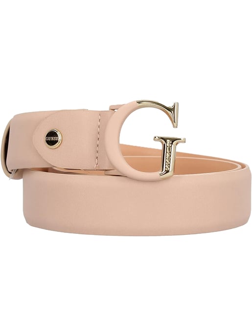 Cinturón clásico Guess para mujer con logotipo dorado - Image 3
