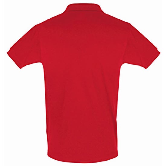 SOLS Mens Perfect Pique Short Sleeve Polo Shirt (Red) - Image 2