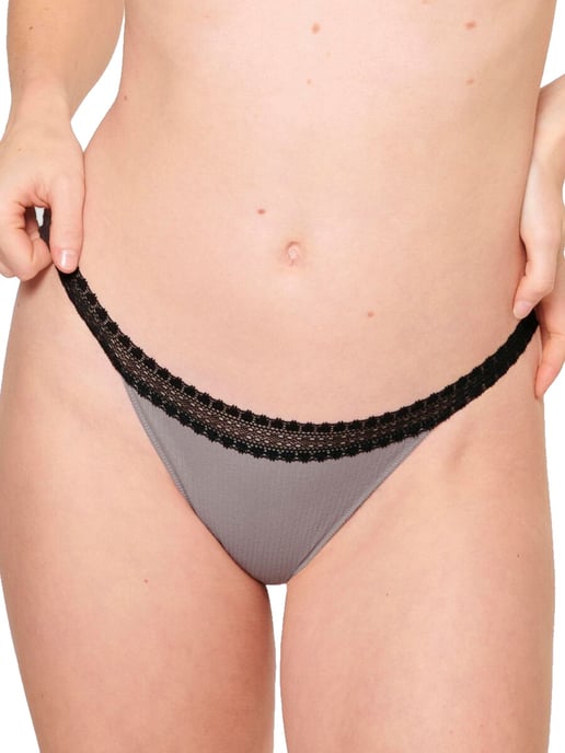 GO Ribbed Tanga Briefs 2 Pack