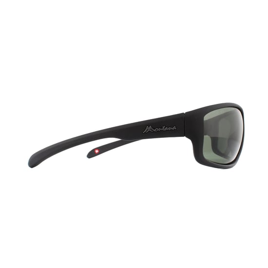 Montana Sunglasses SP313A Black Rubber Green G15 Polarized