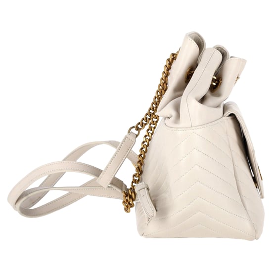Saint Laurent Joe Backpack in Cream Lambskin Leather - Image 2