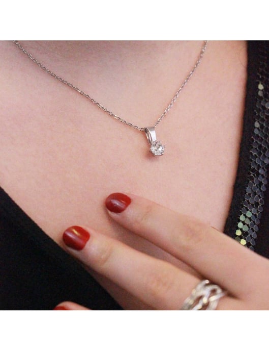 Colgantes con Piedras de Nacimiento - Plata y Cristal - Image 2