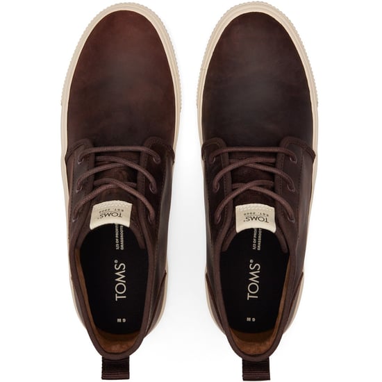 TOMS Carlo Mid Terrain Leather Men's Clover Brown Trainers - Image 4