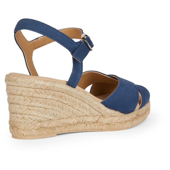 Geox D Gelsa Low C Leather Women's Navy Sandals - Image 2