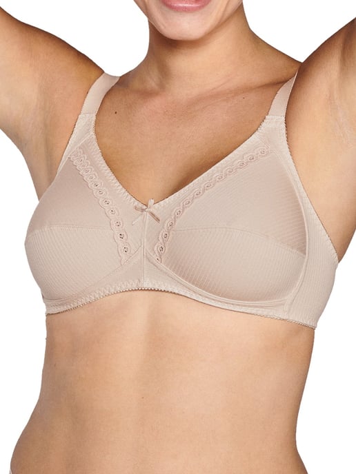 Soft Cup Cotton Bra Light Beige