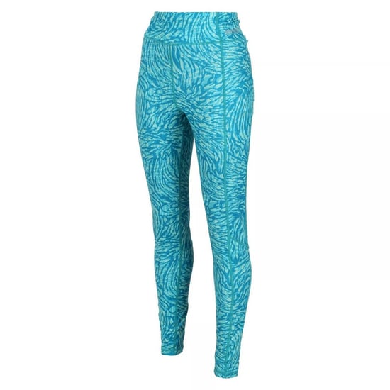 Regatta Womens/Ladies Holeen II Animal Print Leggings (Enamel Blue)