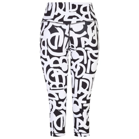 Dare 2B Womens/Ladies Influential Graffiti 3/4 Leggings (Black/White)