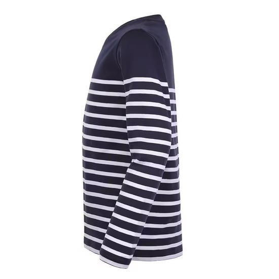 SOLS Childrens/Kids Matelot Striped Long-Sleeved T-Shirt (French Navy/White) - Image 3